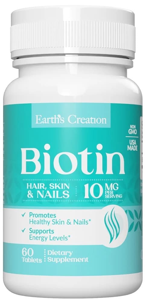 Earths Creation Biotina 10MG (60 Comprimidos)