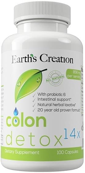 Earths Creation Colon Detox 14x (100 Cápsulas)