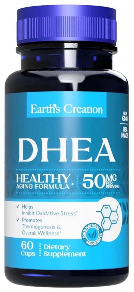Earths Creation Dhea 50MG (60 Cápsulas)