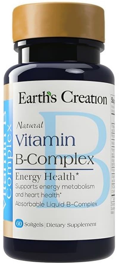Earths Creation Vitamin B-Complex (60 Softgels)