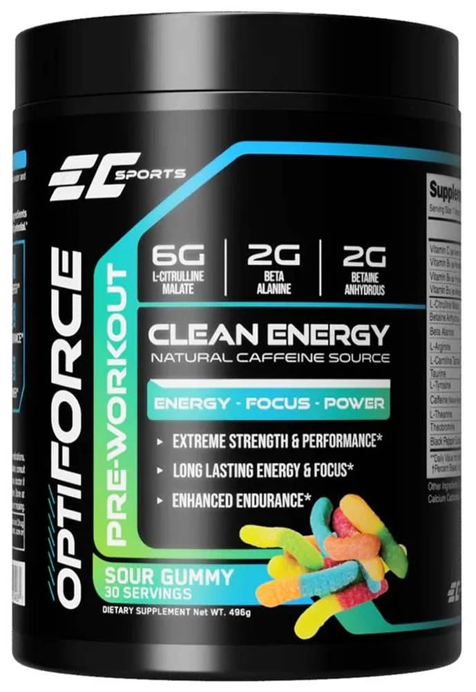 Ec Sports OptiForce Clean Energy Sour Gummy 480G