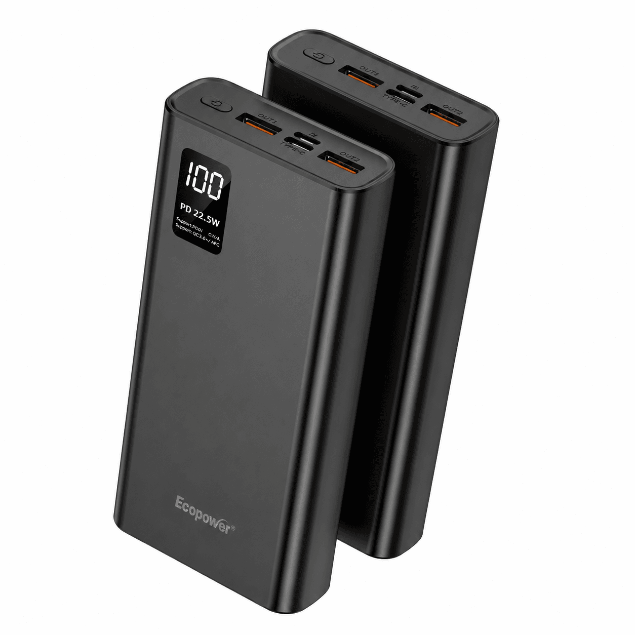 Carregador Portátil Ecopower Ep-C502 20000mAh Preto