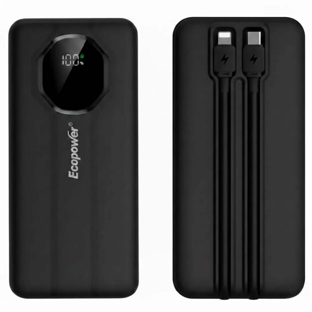 Carregador Portátil Ecopower Ep-C835 22000mAh Preto