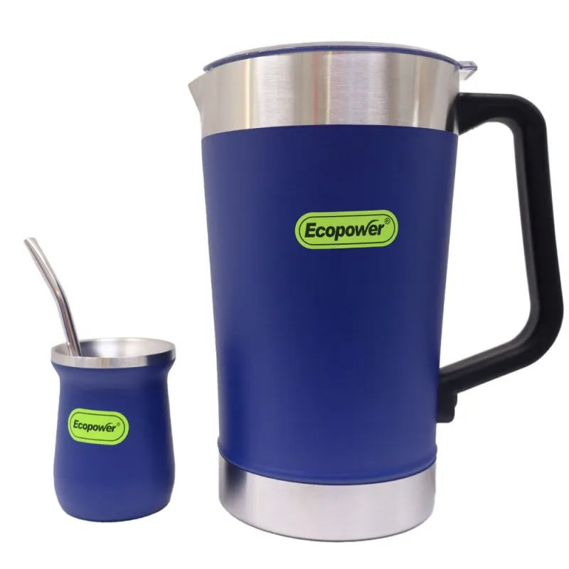 Jarra Ecopower Ep-G126 c/guampa 1900ml Azul
