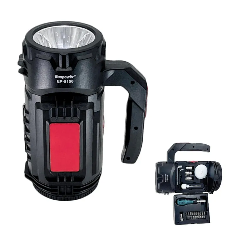 Lanterna Ecopower Ep-8156 C/ Kit Ferramenta Preto