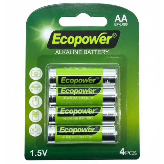 Pilha Ecopower Alcalina Aa C/4 1.5V