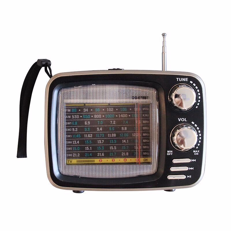 Rádio Ecopower Ep-F136B Bt/usb/fm/am/sd Preto