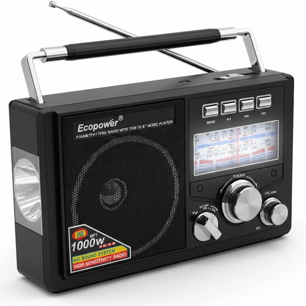 Equipamento de Áudio Ecopower Radio Ep-F320 USB/SD/FM/BT Preto
