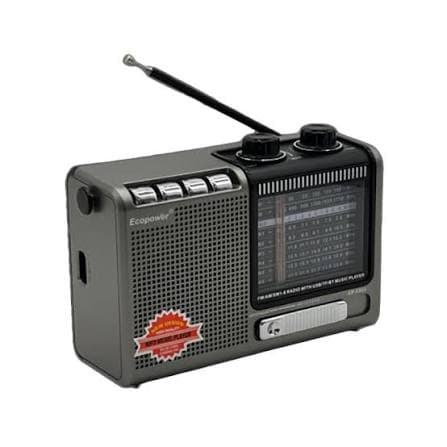 Rádio Ecopower Ep-F332 USB/SD/FM/BT Cinza