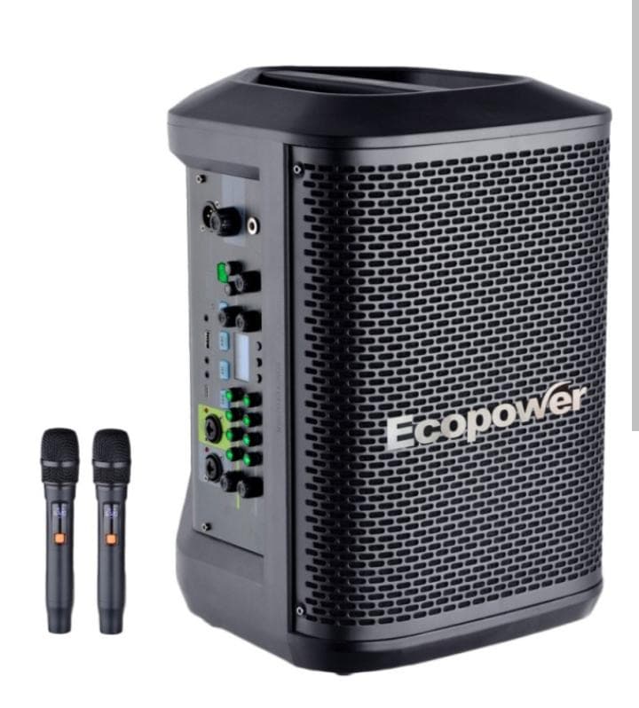 Caixa de Som Ativa Ecopower Ep-1720 120W/BT/2 Microfones