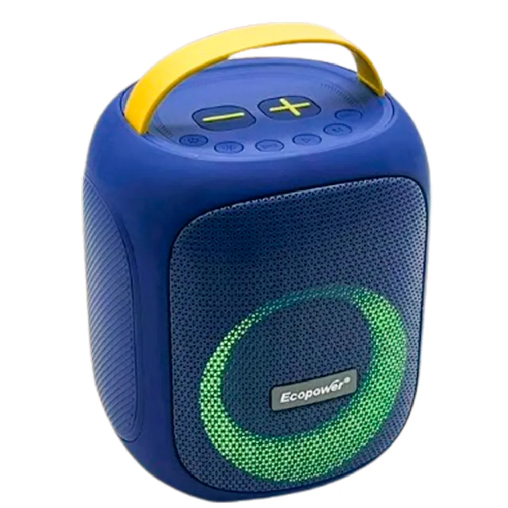 Caixa de Som Ecopower Sp-S109 25W/BT/USB/TF/AUX Azul Escuro