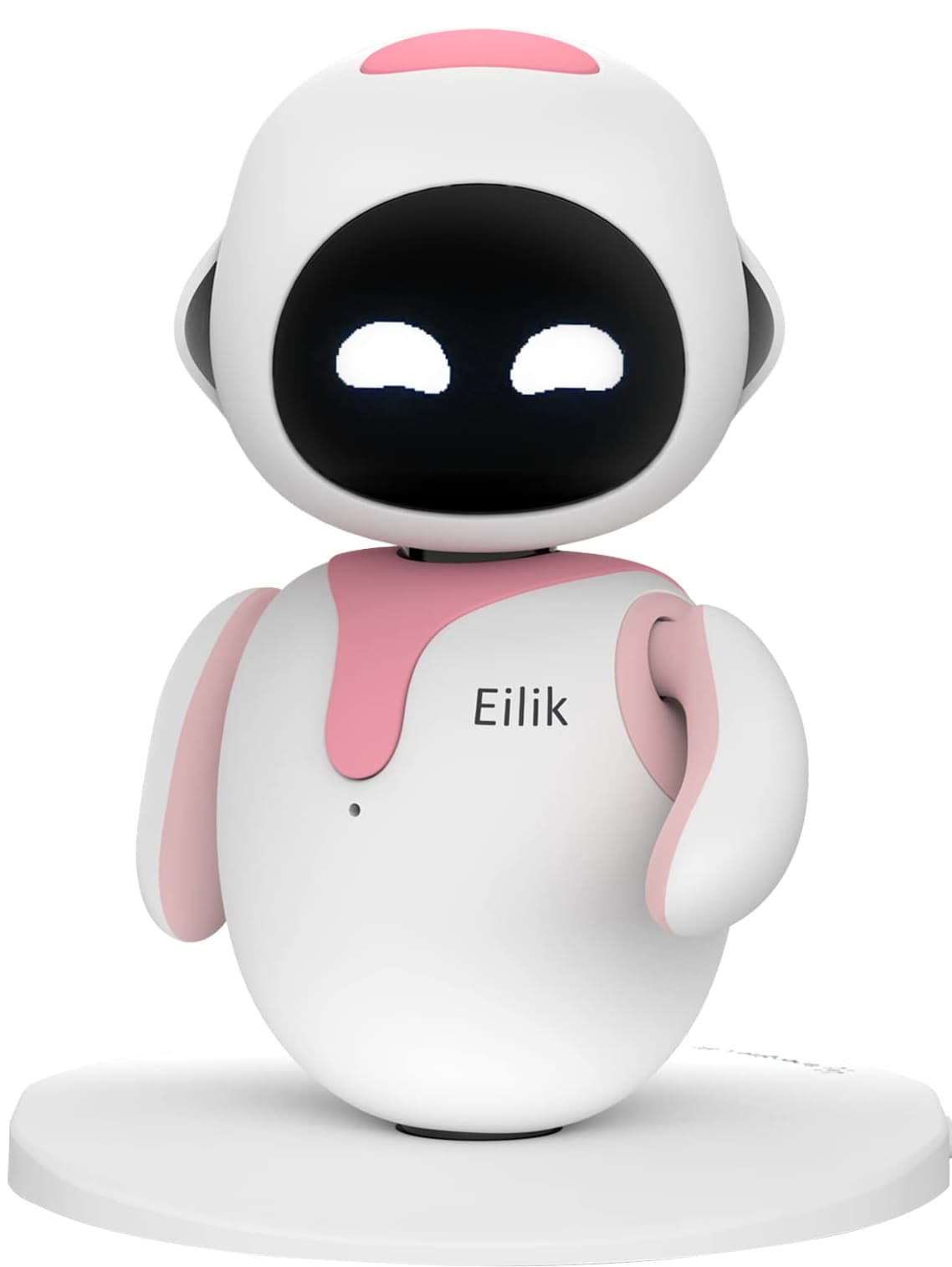Robô Interativo de Mesa Energize Lab Eilik - Rosa/Branco