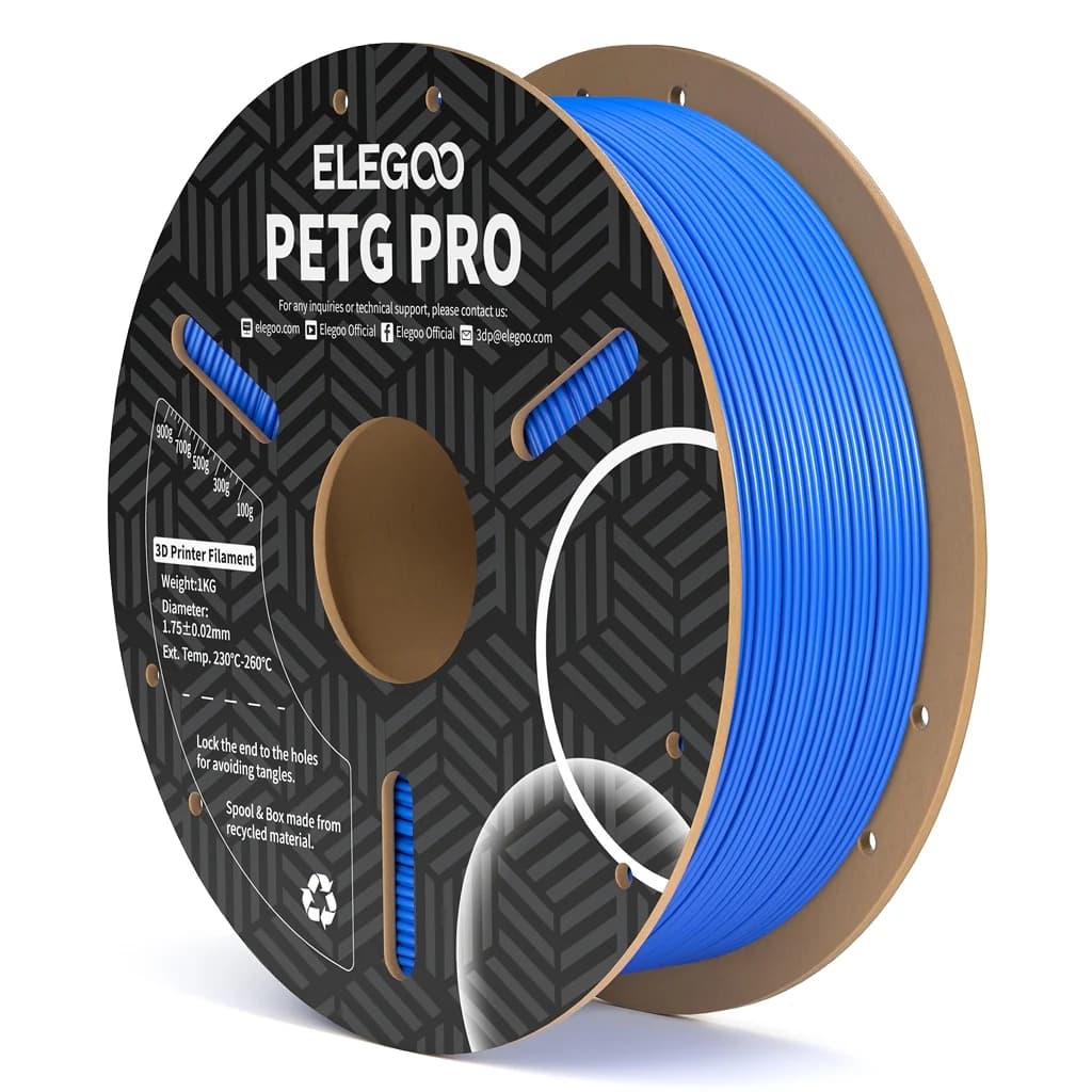 Filamento Petg Pro para Impressora 3D Elegoo 1KG 1.75Mm Azul Claro