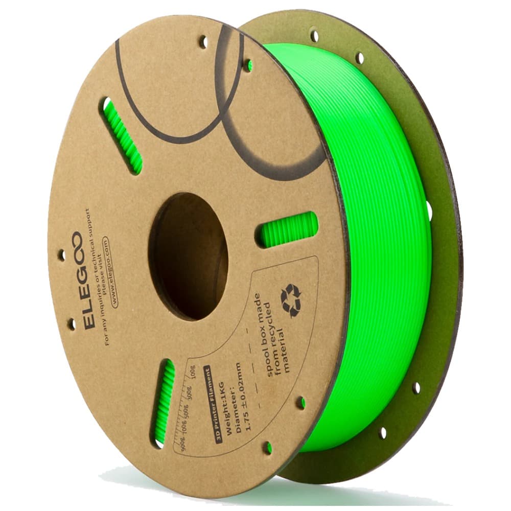 Filamento Pla Elegoo Neon para Impressora 3D 1KG 1.75Mm Verde