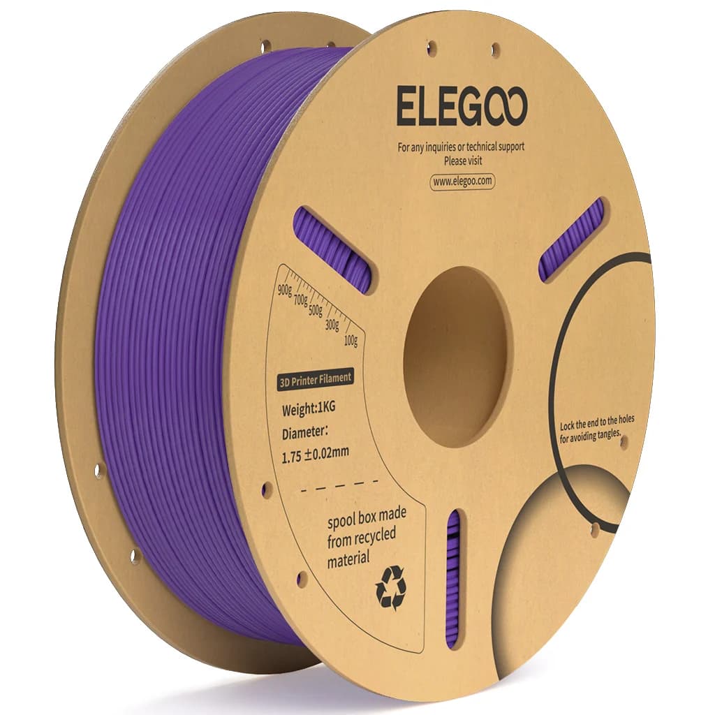Elegoo Filamento Pla+ P/impresora 3D 1KG/1.75MM Purple