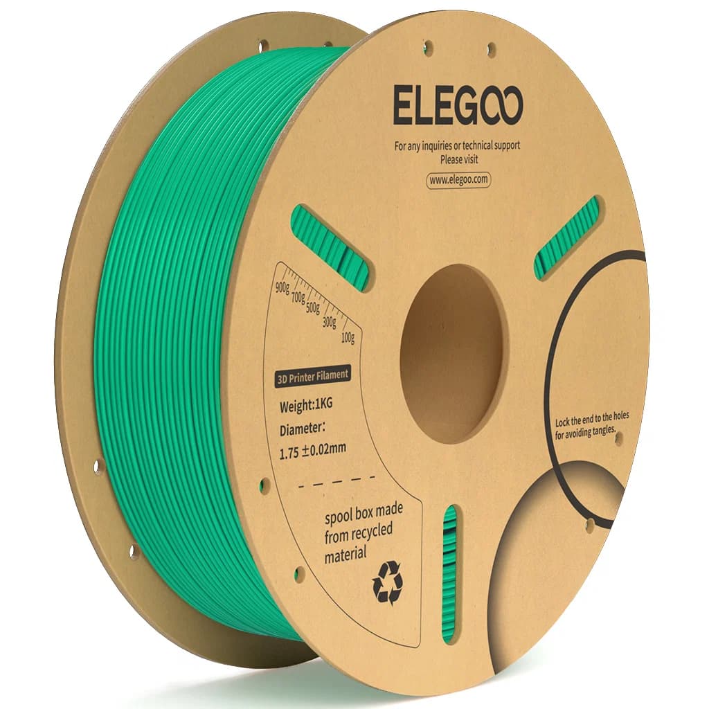 Filamento Pla+ para Impressora 3D Elegoo 1KG 1.75Mm Verde Mar