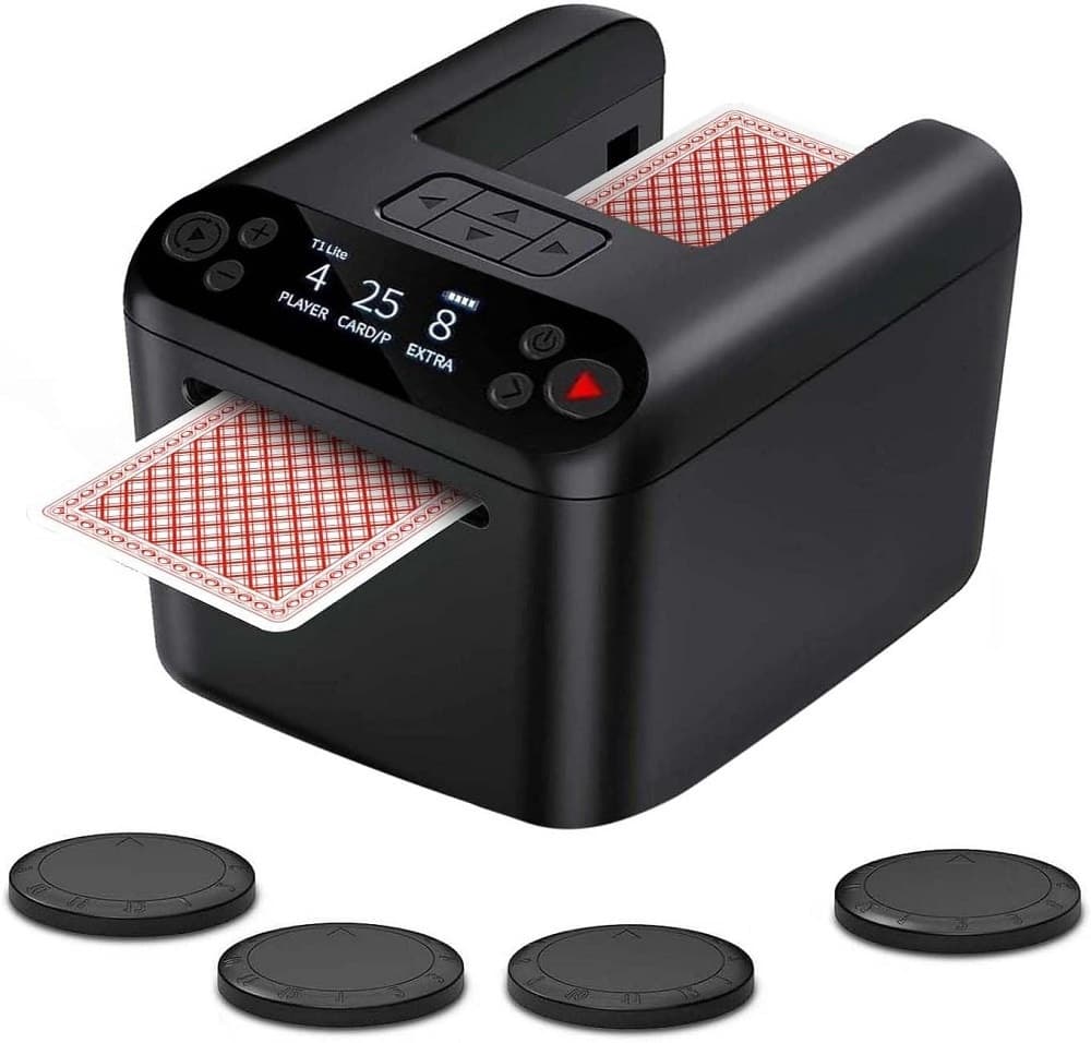 Embaralhador e Distribuidor Automático de Cartas KpaW T1 Lite - Preto