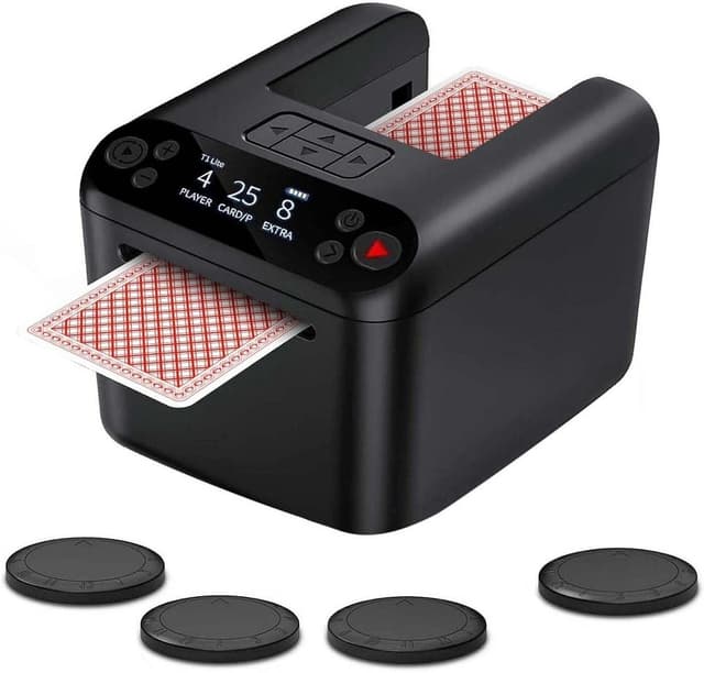 Embaralhador e Distribuidor Automático de Cartas KpaW T1 Lite - Preto