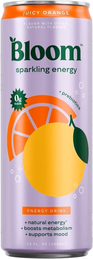 Energético Bloom Sparkling Energy Juicy Orange - 355mL