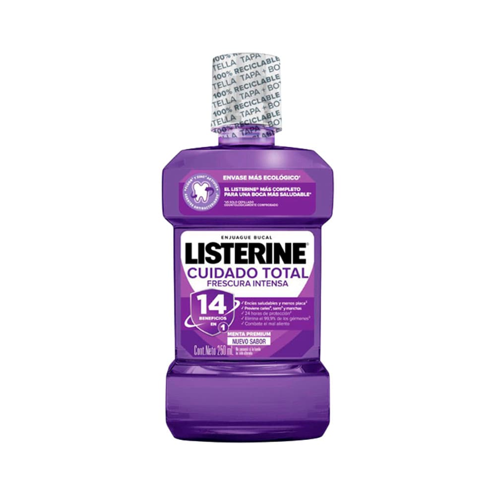 Enxaguante Bucal Listerine Cuidado Total Menta 250ml