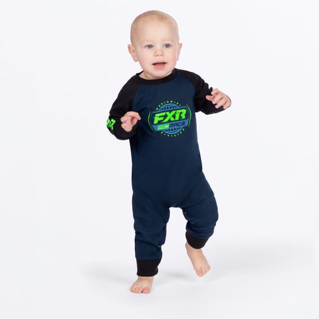 Enterito Infantil Fxr Race Division Onesie Midnight/Lime 12 A Meses
