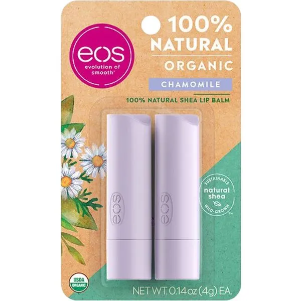 Bálsamo Labial Eos Lip Natural Chamomile C/2