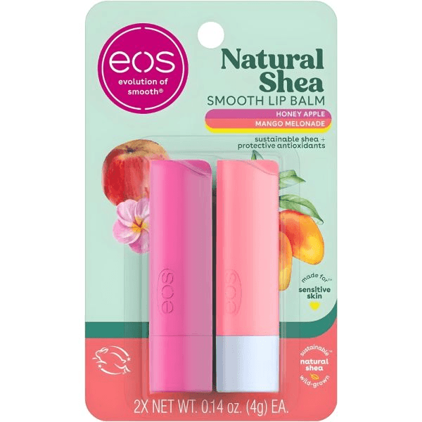 Bálsamo Labial Eos Natural Honey Apple/mango Melonade C/2