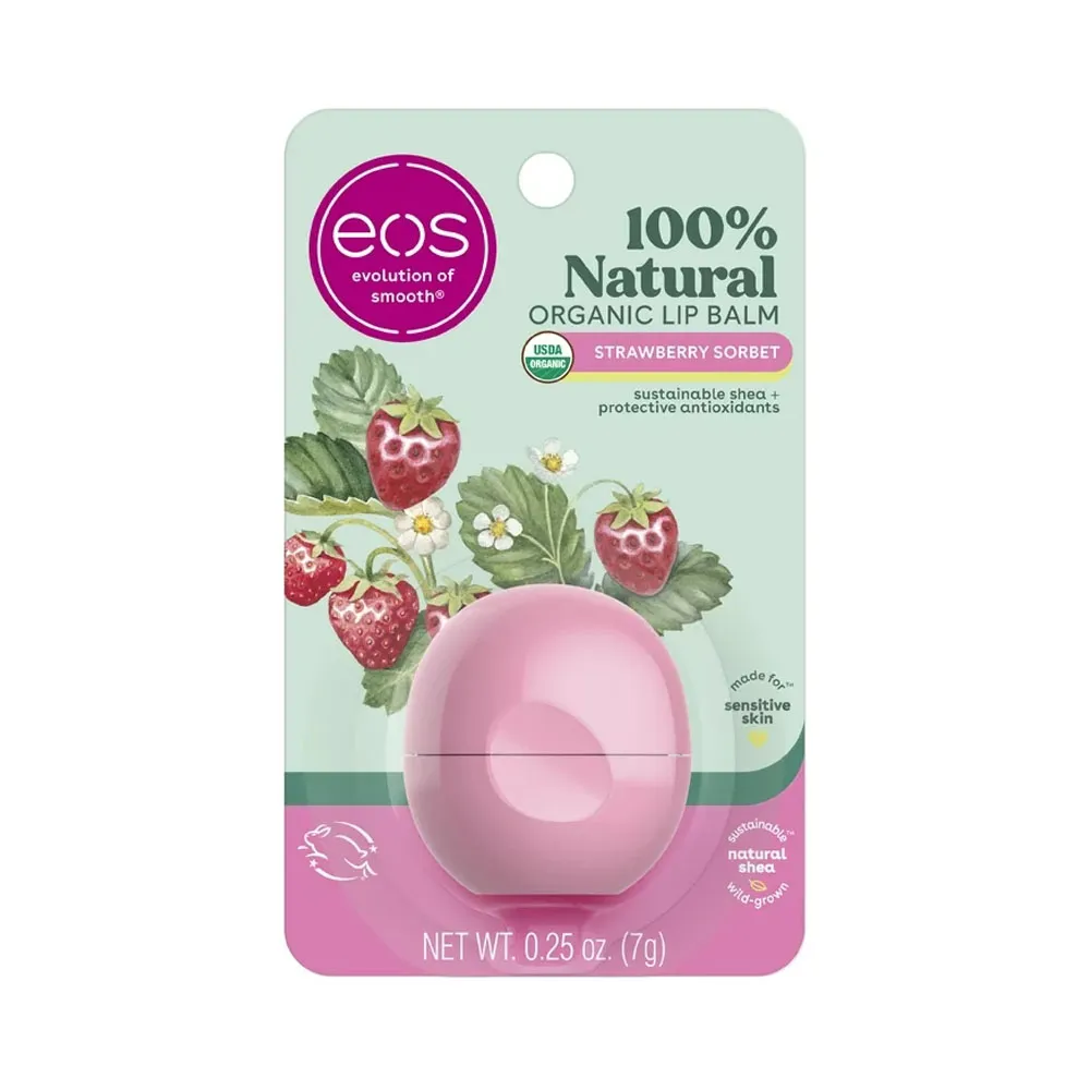 Bálsamo Labial Eos Strawberry Sorbet 7G