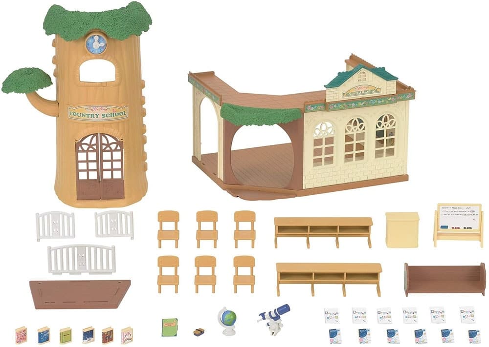 Brinquedo Epoch Sylvanian Families Country Tree School 5105 - 35 Pcs