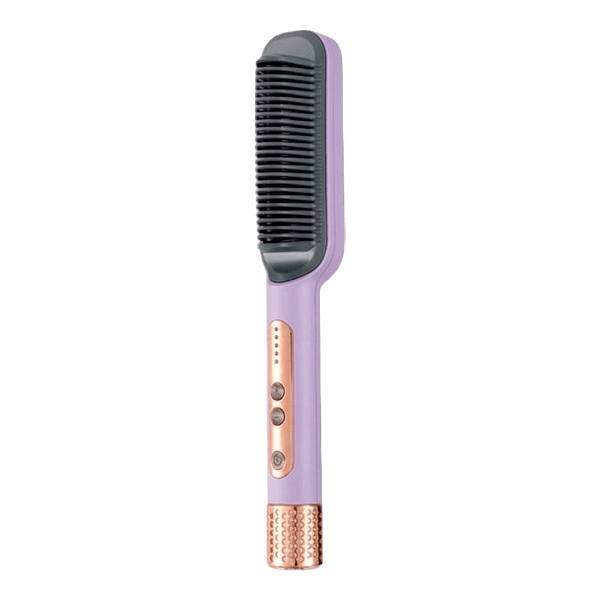 Escova Alisadora Straight Hair Kb-998 5 Temperaturas 45W Bivolt Roxa