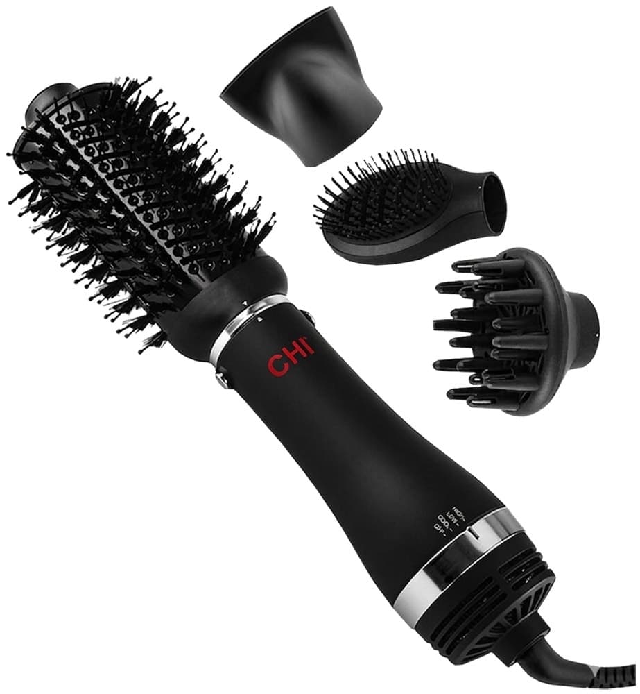 Escova Secadora Chi Volumizer 4 Em 1 Blowout Brush 1000W 220V/50Hz - Preto