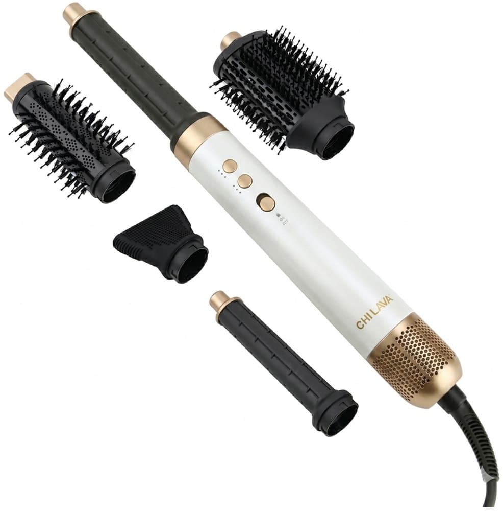 Secador de Cabelo Chi Lava AirGlam Multi Styler 1300W 220V/50-60Hz Branco/Dourado
