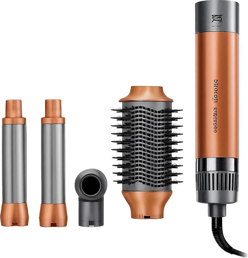 Escova Secadora Enzo 4 Em 1 Flex Style En-4131 1500W 220V Cobre/Cinza