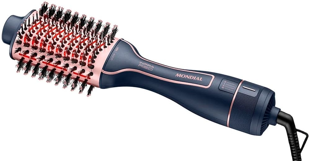 Escova Secadora Mondial InfraRed Es-01-Ir 1200W Bivolt 60Hz Azul