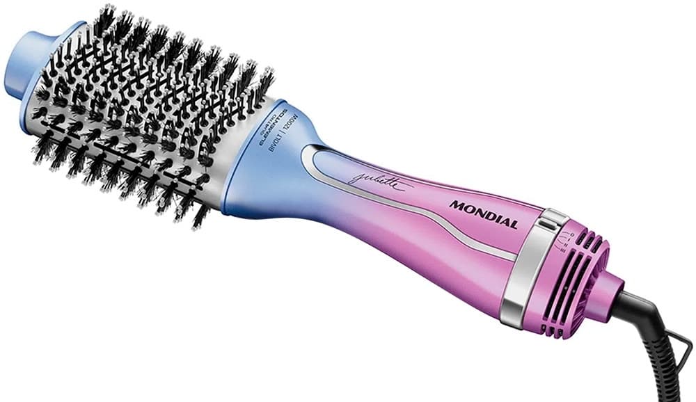Escova Secadora Mondial Qu4tro Elementos By Juliette Es-Ju-03 1200W Bivolt 60Hz Azul
