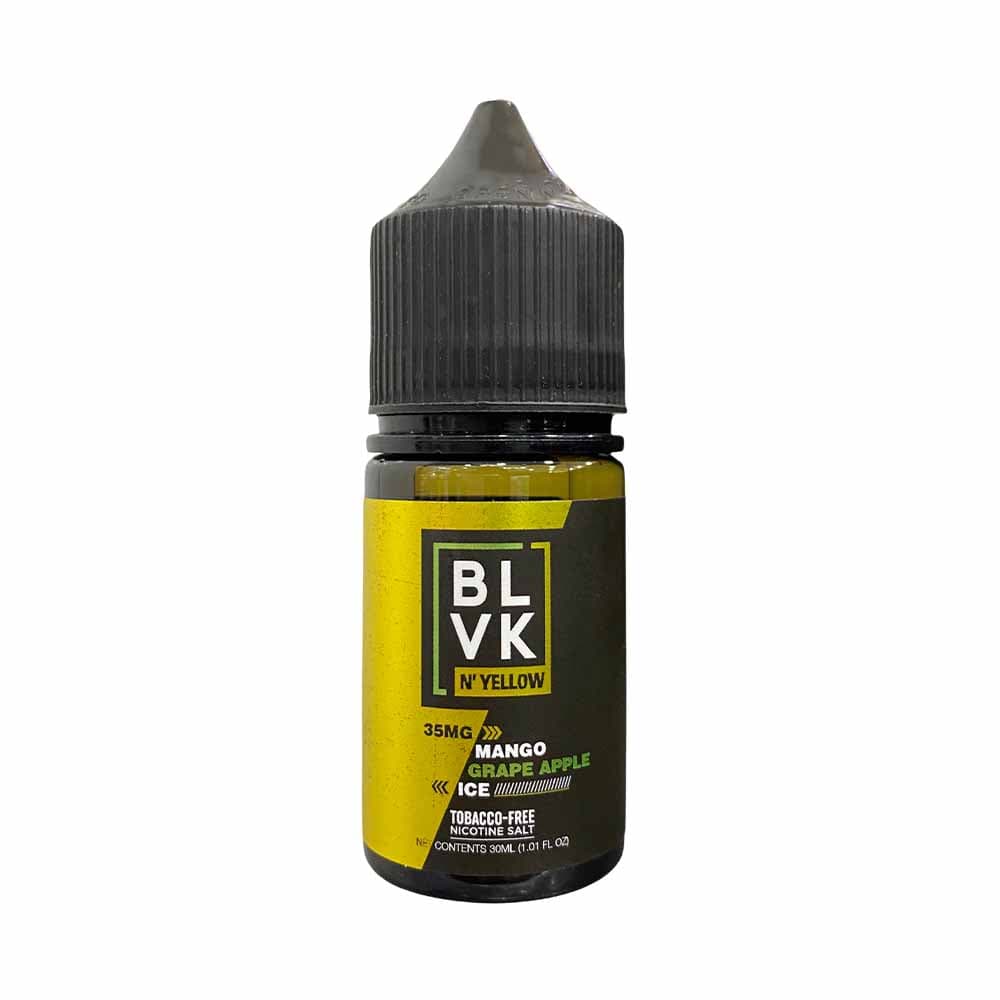 Essência Blvk Nic Salt Yellow Manga Uva Maçã Gelo 35MG 30ml