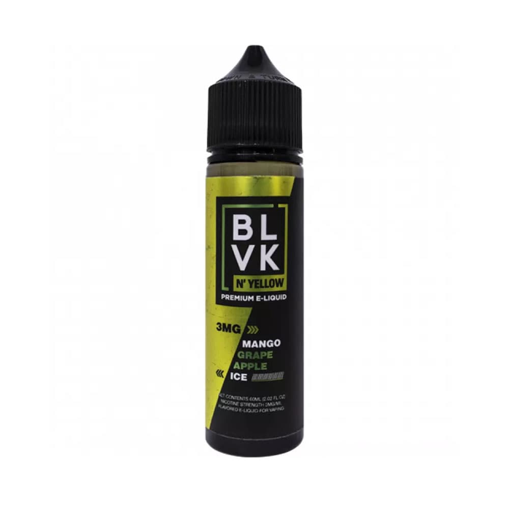 Essência Blvk Yellow Manga Uva Gelo 3MG 60ml