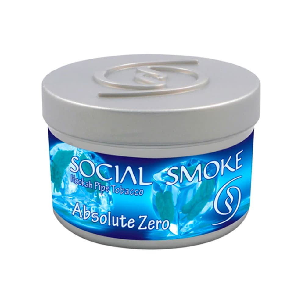 Essência para Narguilé Social Smoke Absolute Zero 100GR