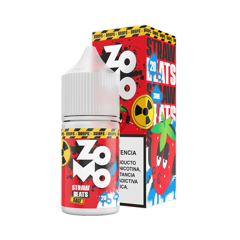 Essência Zomo Nic Salt Drops Straw Beats 20MG 30ml