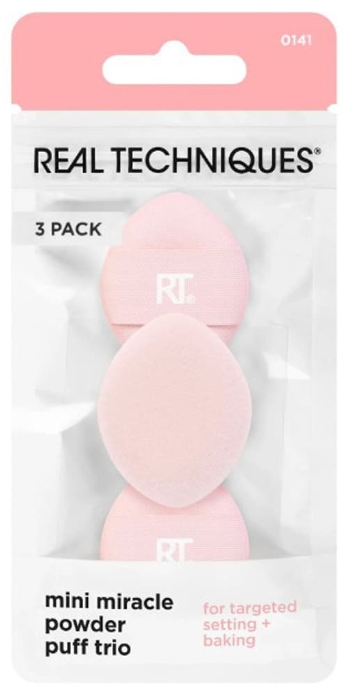 Esponja Real Techniques Mini Miracle Powder (3 Peças)