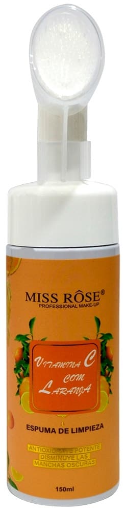 Espuma de Limpeza Miss Rose Vitamina C com Laranja - 150mL