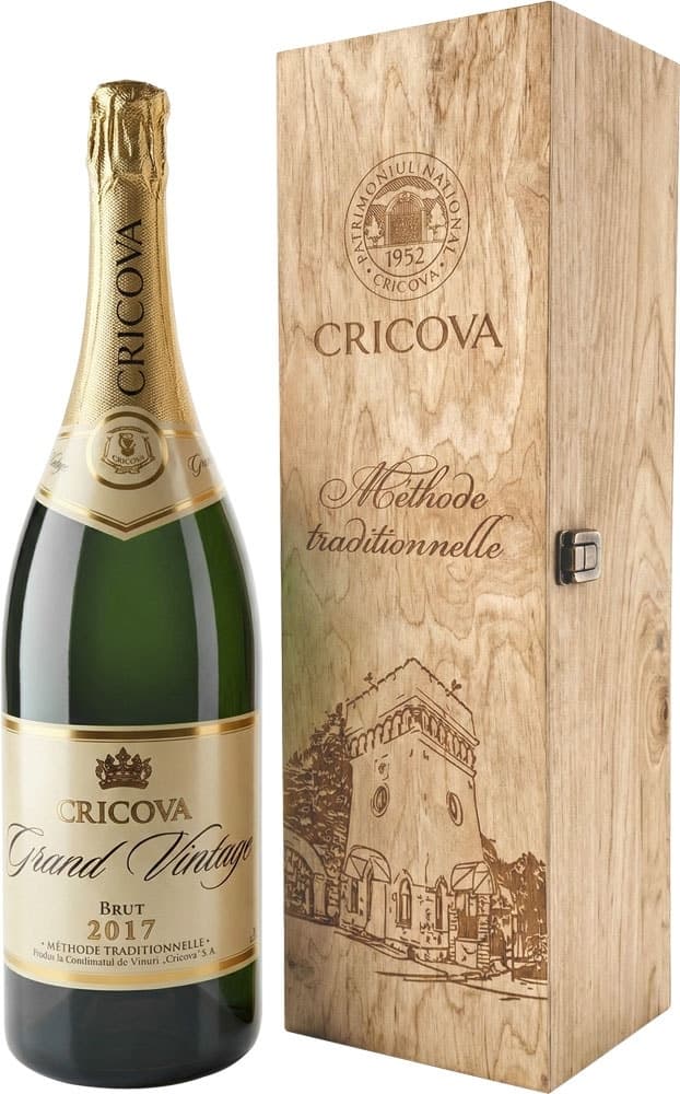 Espumante Cricova Grand Vintage Brut 2017 - 3L (com Caixa)
