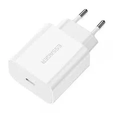 Carregador Essager Ectc-Fjb02-P USB-C 20W Branco