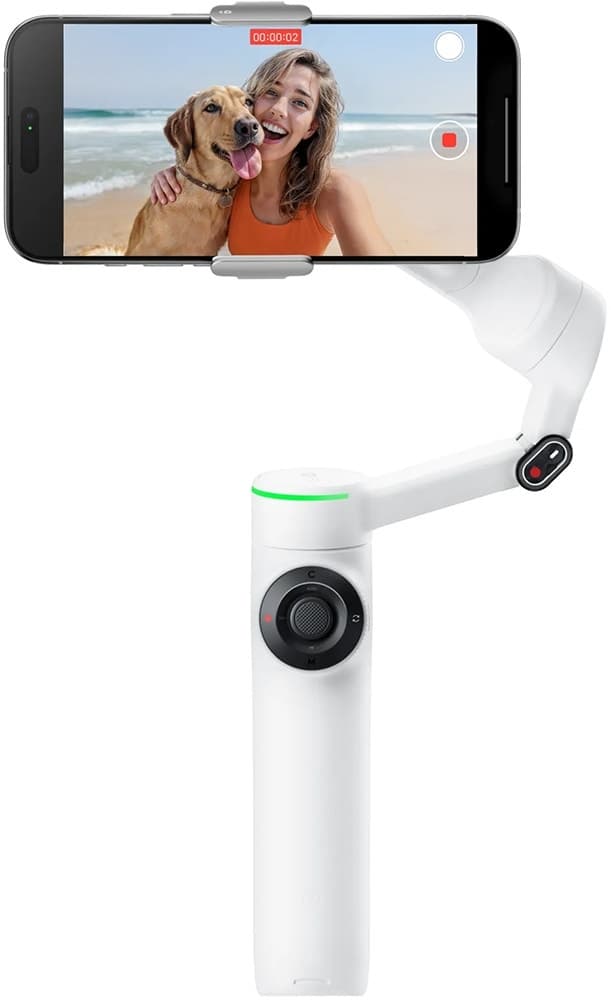 Estabilizador Gimbal Insta360 Flow 2 Pro Ultimate Ai Cinsabqb para Smartphone Summit White