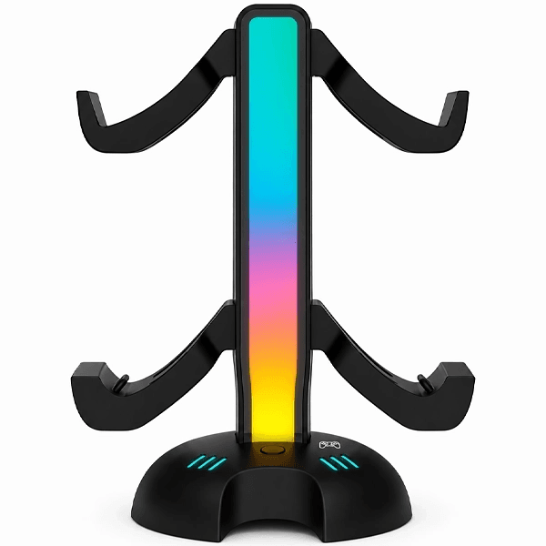 Base de Carregamento Krab para Controle de PlayStation 5 4 Em 1 RGB - Preto