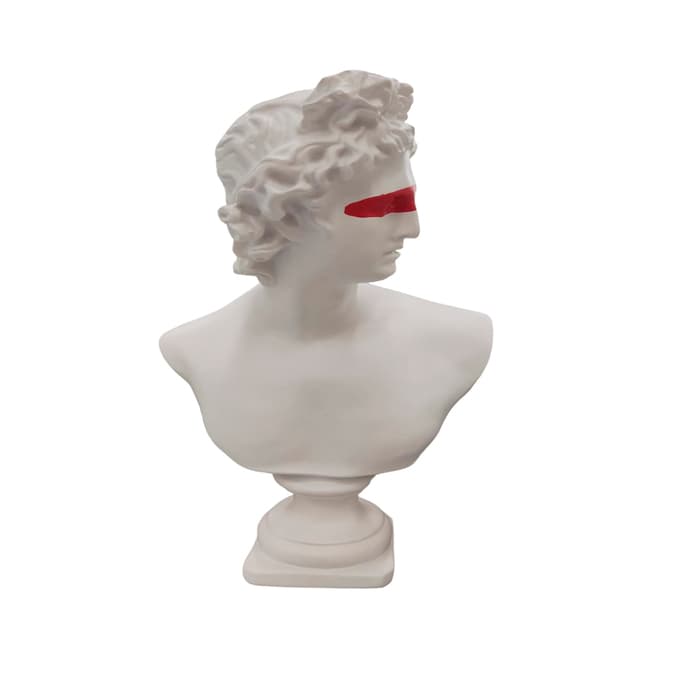 Estátua Decorativa de Mesa Importacion China Opção Preto Ou Branco