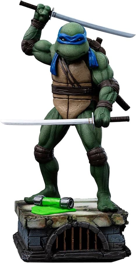 Estátua Iron Studios Tartarugas Ninja Leonardo Escala 1/10