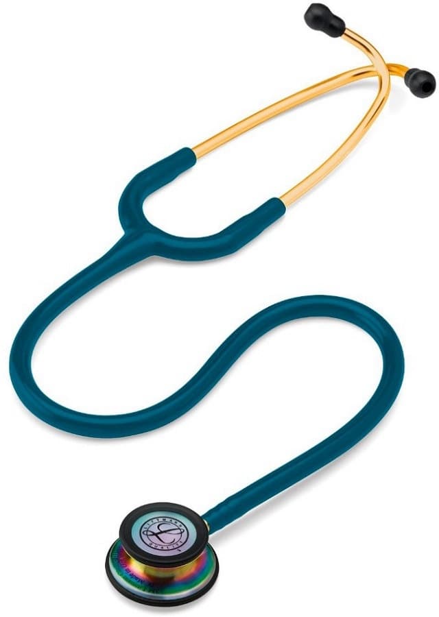 Estetoscópio Littmann Classic Iii 5807 Azul Dourado