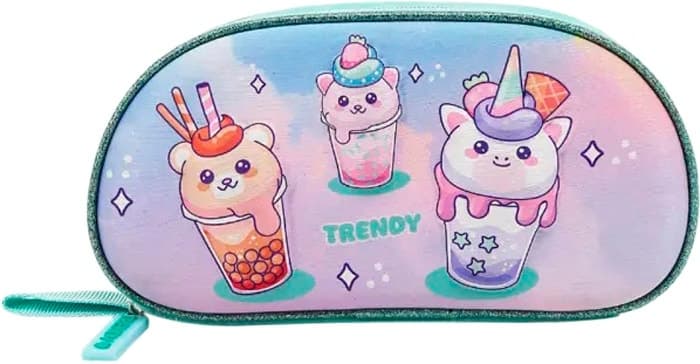 Estojo Escolar Trendy 30115 Aqua