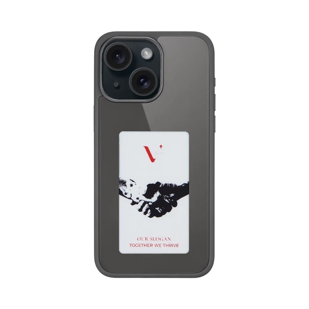 Capa Protetora E-Ink Fashion Case Born To Love para iPhone 15 Preto